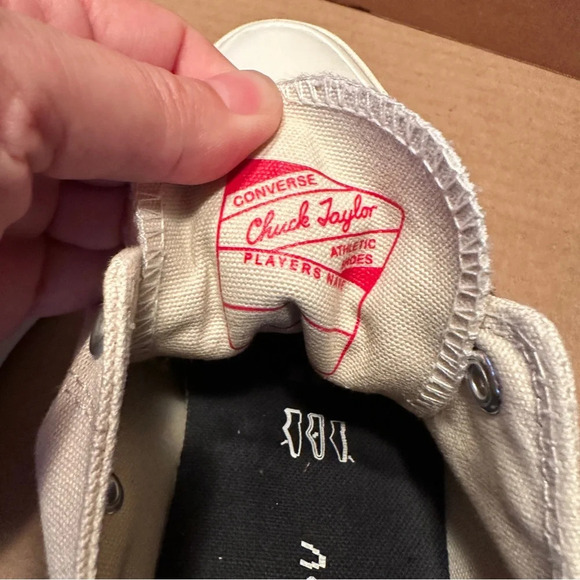 Custom Converse, tan, size women’s 10/men’s 8. They appear unworn. Unisex. - Picture 6 of 12